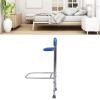 NWBZBH Bed Rails for Elderly Adults, Dual Handle Grab Bars Height Adjustable Bed Rail Bed Assist Bar Bed Rails for Seniors, Bedside Assist Bar with Floor Support, Bed Safety Handles Rails view 2