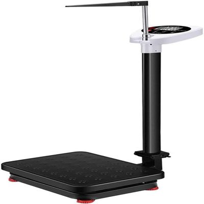 Physician Weight Scale With Height Pole,Bathroom Scale Electronic Height And Weight Scale, Digital, Lcd Liquid Crystal Display, High Precision Sensor, Measurement 70-190Cm(Black,120kg)