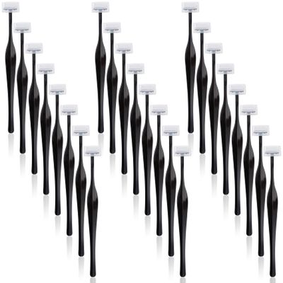 CustomyLife 24 Pack Eyebrow Trimmer Razors, Stainless Steel Face Razors Shaver Eye Brow Shapers Black Precision Facial Hair Removal Tool for Makeup Women Men
