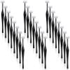 CustomyLife 24 Pack Eyebrow Trimmer Razors, Stainless Steel Face Razors Shaver Eye Brow Shapers Black Precision Facial Hair Removal Tool for Makeup Women Men view 1