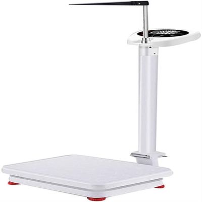 Physician Weight Scale With Height Pole,Bathroom Scale Electronic Height And Weight Scale, Digital, Lcd Liquid Crystal Display, High Precision Sensor, Measurement 70-190Cm(White,120kg)
