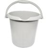 Neat Plastics 5L Round Bucket, Multipurpose Durable & Lightweight Water Storage Plastic Bucket with Handle- Ideal for Food Storage, Garden, Kitchen, Cleaning, Sage, Pack of 2 view 1