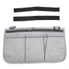 1PC Camping Chair Armrest Storage Bag, Wheelchair Armrest Side Bag Organizer, Wheelchair Armrest Bag with Reflective Strip(gray) view 1
