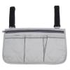 1PC Camping Chair Armrest Storage Bag, Wheelchair Armrest Side Bag Organizer, Wheelchair Armrest Bag with Reflective Strip(gray) view 2