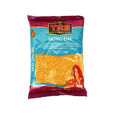 TR S Mung Dal - 1kg, Yellow Split Lentils, Rich in Protein, Perfect for Vegetarian Meals, Soups & Curries, Easy to Cook, Product of India (Pack of 1)