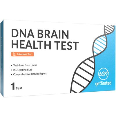 GetTested DNA Brain Health Test | Comprehensive Genetic Analysis for Mental Well-Being | Saliva-Based at-Home Test Kit | Analyzes Memory, Stress, Anxiety & Mood Genes