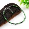 GEMKORA Natural Real Ruby Zoisite Crystals Bracelet, 3mm Best Grade Micro Cut Beads, Chakra Healing Gemstone, Beautiful Simple Jewelry, Silver Plated Jewelry 8 inch view 2