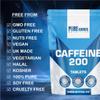 Caffeine Tablets 200mg Vegan Energy Tablet Pills Focus, Concentration, Energy Boost & Exercise Support Pre Workout Pill Improve Focus by Pure Source Nutrition (500 Tablets) view 3