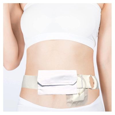 AQUASHIELDING Peritoneal Dialysis Belt, G Tube Holder Catheter, Bag Cover Drainage Belt Abdpminal Dialysis Holder, Washable Peritoneal Dialysis Belt,S