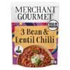 Merchant Gourmet 3-Bean & Lentil Chilli, Vegan Ready Meal, 280g (6-Pack) view 2
