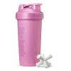 Fit & Fresh Shaker Bottle, Leak Proof Sports Blender Bottle for Protein Mix For Women, Durable Protein Shaker Cup 24 oz.with Unique Agitator for Smooth Mixing, Mauve view 1