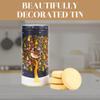 Cylinder Christmas Biscuits Tin - Traditional Scottish Shortbread Gift Set, Festive Filled Tins of Biscuits - Novelty Christmas Gifts - Luxury Biscuit Gift Sets for Women & Men, Navy view 2
