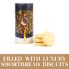 Cylinder Christmas Biscuits Tin - Traditional Scottish Shortbread Gift Set, Festive Filled Tins of Biscuits - Novelty Christmas Gifts - Luxury Biscuit Gift Sets for Women & Men, Navy view 4