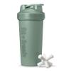 Fit & Fresh Shaker Bottle, Leak Proof Sports Blender Bottle for Protein Mix For Women,Durable Protein Shaker Cup 24 oz.with Unique Agitator for Smooth Mixing, Sage Green view 1