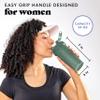 Fit & Fresh Shaker Bottle, Leak Proof Sports Blender Bottle for Protein Mix For Women,Durable Protein Shaker Cup 24 oz.with Unique Agitator for Smooth Mixing, Sage Green view 4