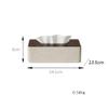 DFHS46JK Tissue Box Cover Household High-end Drawer Box Bedroom Bedside Ornaments Living Room Walnut Tissue Box In Living Room view 2
