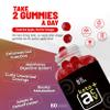 ACV Gummies Apple Cider Vinegar Gummies with Mother 1200mg- | Digestive Health, Energy, Immune and Metabolism Support | - with Vitamin C, B12, B6 & Beetroot & Pomegranate Vegan 60 Count (1) view 3