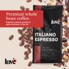 Luve Italiano Espresso Coffee Beans 250g  Italian Dark Roast Arabica  Fresh Roasted UK  Strong Espresso with Chocolate & Toasted Nut Notes  Smooth Crema view 3
