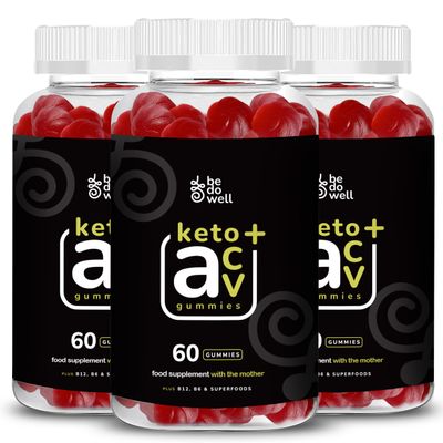 ACV Gummies Apple Cider Vinegar Gummies with Mother 1200mg- | Digestive Health, Energy, Immune and Metabolism Support | - with Vitamin C, B12, B6 & Beetroot & Pomegranate Vegan 60 Count (3)