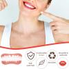 Giural 4 Pair Instant Veneers Dentures Fake Teeth, Cosmetic Tooth Veneers, Snap on Veneers Teeth, Clip in Veneers Teeth Top and Bottom, False Teeth Veneers for Men and Women Cover Imperfect Teeth view 2