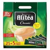 Alitea Classic Karak Chai - 3 in 1 Instant Milk Tea with Creamer and Sugar - 30 Sachets [UAE]