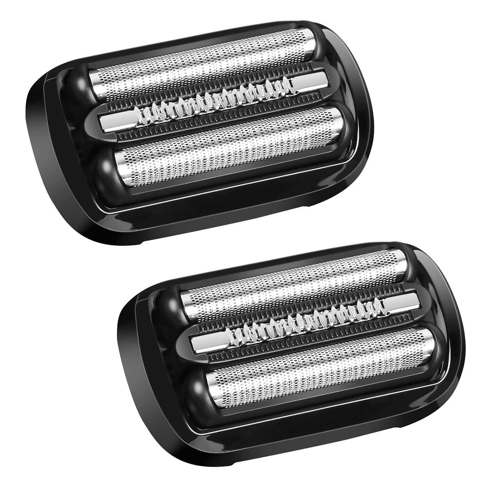 ACWOO Series 5/6 Electric Shaver Replacement Head, 2PCS 53B Electric Razors Shaver Head Compatible with All Braun Series 5/6 Electric Shavers, Easily Attach Your New Shaver Head, Smooth Shaving, Black