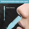 5Pcs 2-in-1 Nasal Hair Cutter and Nose Hair Knife Trimmer Set, Upgraded Double-Sided Nose Hair Remover with 360 Rotating Design, Portable Hair Removal Tool in Mixed Colors view 3