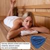 Muteitt Sauna Hat Vaporarium Hat Sauna Coral Fleece Hat Shower Head Cover Russian Banya Cap for Men Women Bath Accessories view 2