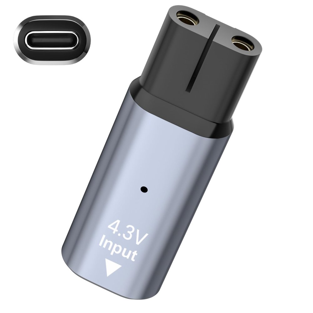 BENSN 4.3V Type-C Shaver Charger Converter Compatible With Phillips One Blade QP2520/ QP2620/ MG3730/ MG3720/ MG5730/ MG5720/ BT3206,A00390 Shaver Power Replacement Adapter