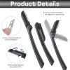 Andibro 10Pack Folding Eyebrow Razors,Dermaplane Razor for Men, Multi-Function Facial Shaver Practical Hair Remover Blade Foldable Peach Fuzz Removal Dermaplaner to Exfoliate & Refresh the Skin(Black) view 4