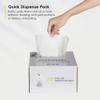 EKO 18-30 Litre Drawstring Bin Bags, Heavy Duty Kitchen Bin Liners for Multi Compartment Bins, Leakproof and Tear-Resistant for Waste & Recycling, Unscented Food Waste Bags, 100 Count, Code F-1, White view 3