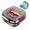 Zipper Sanitary Napkin Bag, Soft Menstrual Pad Pouch, Teeth-374 Storage Bag for Sanitary Napkin Pads, Tampon Holder Pad Purse view 1