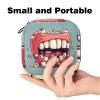 Zipper Sanitary Napkin Bag, Soft Menstrual Pad Pouch, Teeth-374 Storage Bag for Sanitary Napkin Pads, Tampon Holder Pad Purse view 2