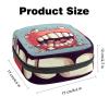 Zipper Sanitary Napkin Bag, Soft Menstrual Pad Pouch, Teeth-374 Storage Bag for Sanitary Napkin Pads, Tampon Holder Pad Purse view 3