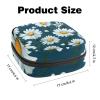 Zipper Sanitary Napkin Bag, Soft Menstrual Pad Pouch, Daisy-429 Storage Bag for Sanitary Napkin Pads, Tampon Holder Pad Purse view 3