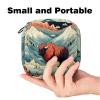 Sanitary Napkin Storage Bag, Yak-1746 Tampon Zipper Bags Pouch, Period Bag for Teen Girls Feminine Menstruation Purse view 2