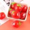 Strawberry gummy candy, watermelon soft candy, bucket fruit candy 300g/10.58oz, fruit flow gummies, healthy fruit fudge, wedding candy, nutritious snacks, sweet, Dim sum (Strawberry,1 can) view 2