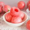 Strawberry gummy candy, watermelon soft candy, bucket fruit candy 300g/10.58oz, fruit flow gummies, healthy fruit fudge, wedding candy, nutritious snacks, sweet, Dim sum (Strawberry,1 can) view 3