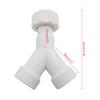 Convenient 3/4 Inch Y Shape Connector Resistant Y Piece Splitter Connector for Washing Machine & Dishwasher view 3