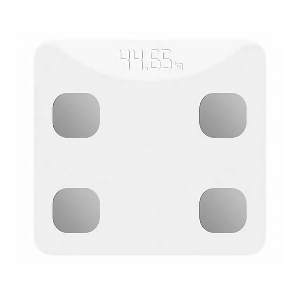 Bathroom scale, Smart Scale for Body Weight, Compact Size, LED Display, Highly Accurate Digital Bathroom Body Scale, Bathroom Digital Weighing Scale with BMI, Body Fat(White)