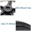 14x1.75 Wheelchair Rear Wheel Replacement, 14inch Non-Pneumatic Solid Wheel, Rear Wheel Assembly, Manual Wheelchair Rear Wheel Accessories view 3