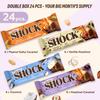 Fitnesshock Protein Bars High Fiber, Low Carb Protein Snack Bars  No Added Sugar, Rich Chocolate Flavors | Variety Box | 24x50g view 2