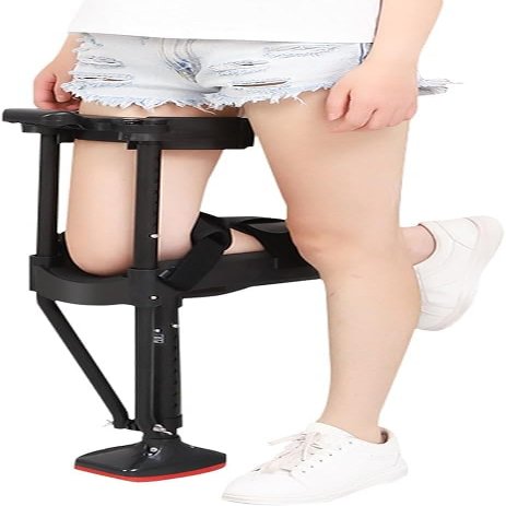 180  Adjustable Knee -Up Medical Anti -Skimming Knee Crutch at Hands Free Knee Crutch Without Pain Free -Handed Aids