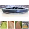 14 Inch Wheelchair Rear Wheels Accessories (2 Pcs), Manual Wheelchair Wheel Replacement, Non-Inflatable Solid Tire, Rear Wheels Assembly view 4