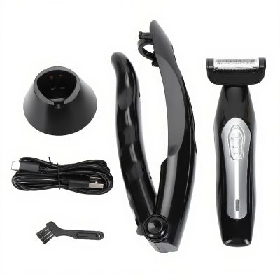 Back Shavers for Men, Men Electric Body Grooming Trimmer Kit for Facial Arm Beard Back, Adjustable Removable Handle with Extreme Reach, Wet Dry Shaving Men Back Groomer