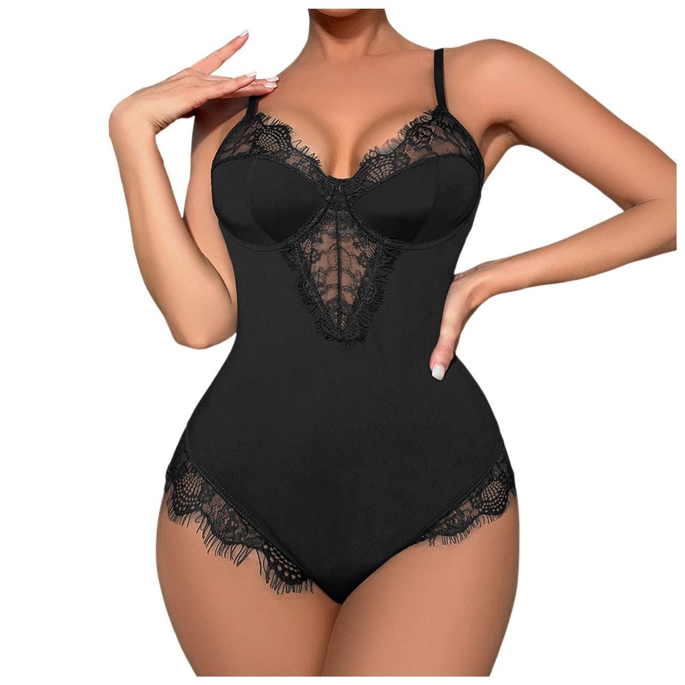 WILLBEST bodysuit for women red pvc dress body suit ladies shapewear basic unitards for womens leotard black mesh bodysuit lace slip dress red catsuit panties girdle ladies clothes shapewear