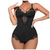 WILLBEST bodysuit for women red pvc dress body suit ladies shapewear basic unitards for womens leotard black mesh bodysuit lace slip dress red catsuit panties girdle ladies clothes shapewear view 1