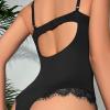 WILLBEST bodysuit for women red pvc dress body suit ladies shapewear basic unitards for womens leotard black mesh bodysuit lace slip dress red catsuit panties girdle ladies clothes shapewear view 4