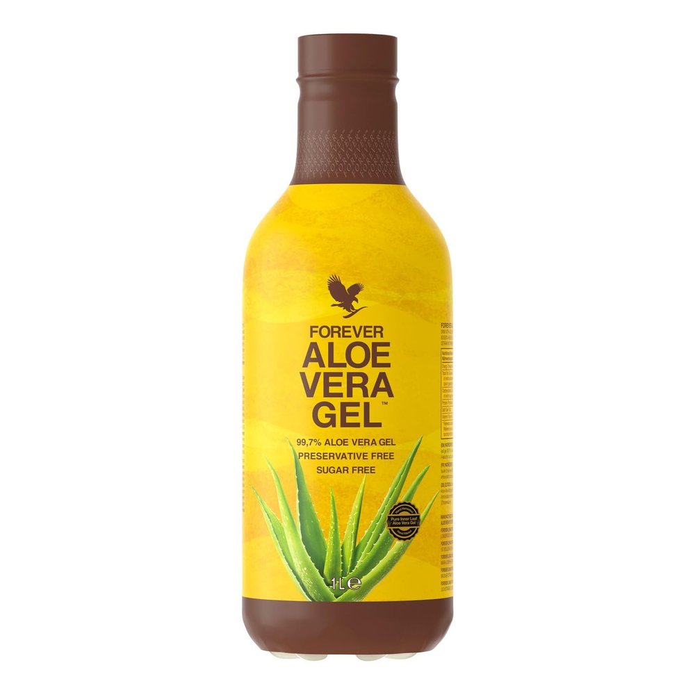 Forever Living Products Aloe Vera Gel PET, 1000ml, 99.7% inner leaf Aloe Vera gel, Preservative & Sugar Free, Gluten Free, Vegan friendly