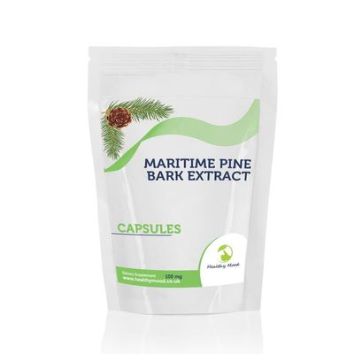 Maritime Pine Bark 100mg 7 Veg Capsules Antioxidant Supplement for Circulation, Skin Health, and Immune Support